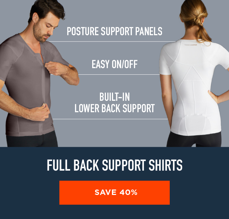 NEW COLORS AVAILABLE! FULL BACK SUPPORT SHIRTS SAVE 40%