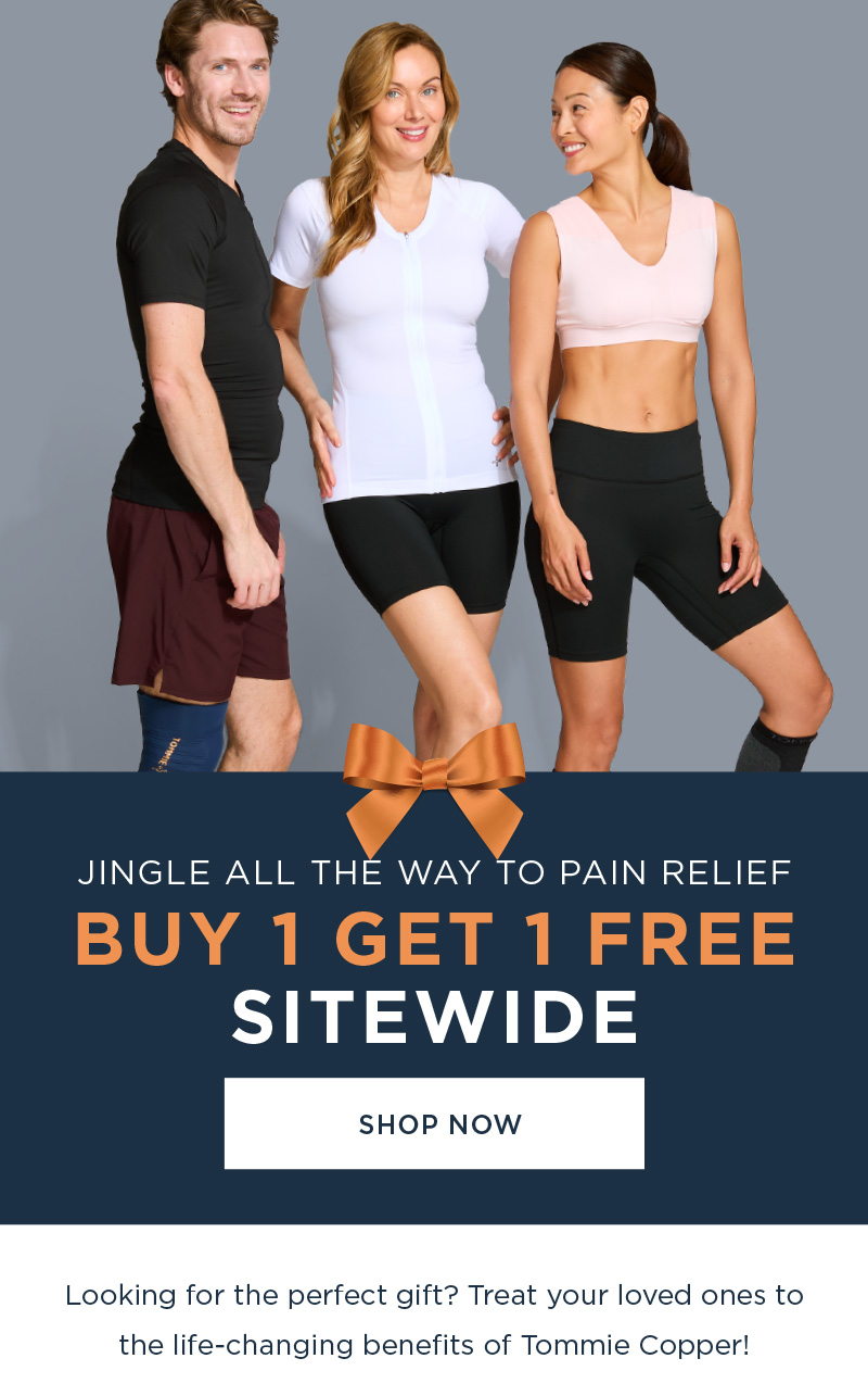 JINGLE ALL THE WAY TO PAIN RELIEF BUY 1 GET 1 FREE SITEWIDE SHOP NOW