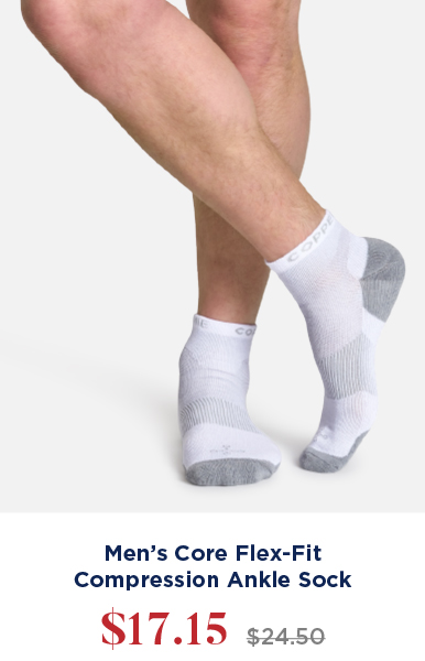 Men's Core Flex-Fit Ankle Compression Socks