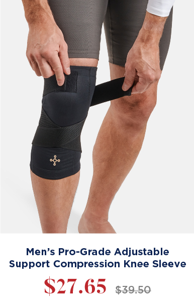 Men's Pro-Grade Adjustable Support Compression Knee Sleeve