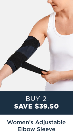 Women's Adjustable Support Compression Elbow Sleeve