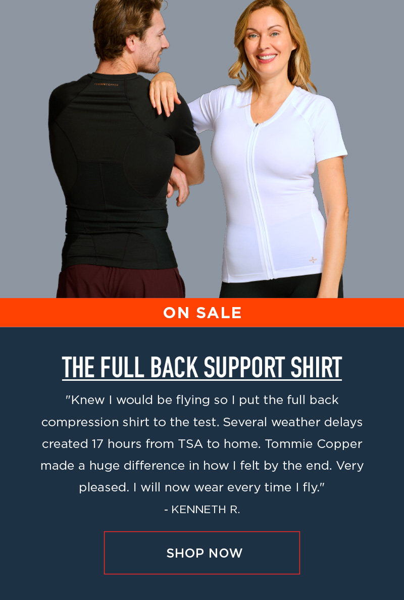 ON SALE THE FULL BACK SUPPORT SHIRT SHOP NOW