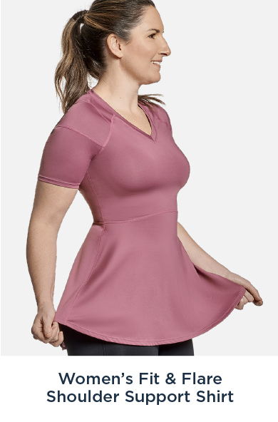 Women's Fit & Flare Shoulder Support Shirt