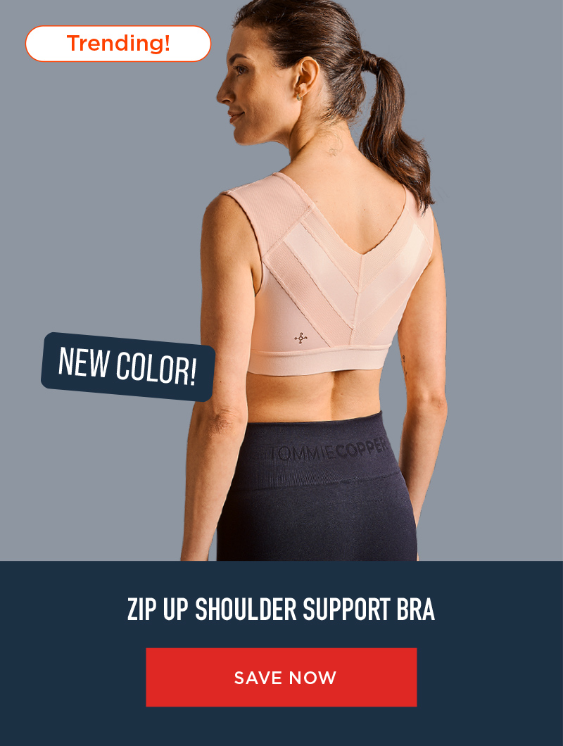 ZIP UP SHOULDER SUPPORT BRA SAVE NOW