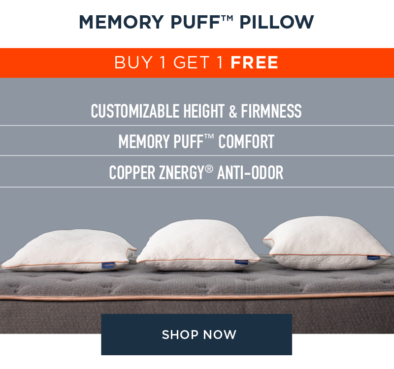 MEMORY PUFF PILLOW BUY 1 GET 1 FREE SHOP NOW