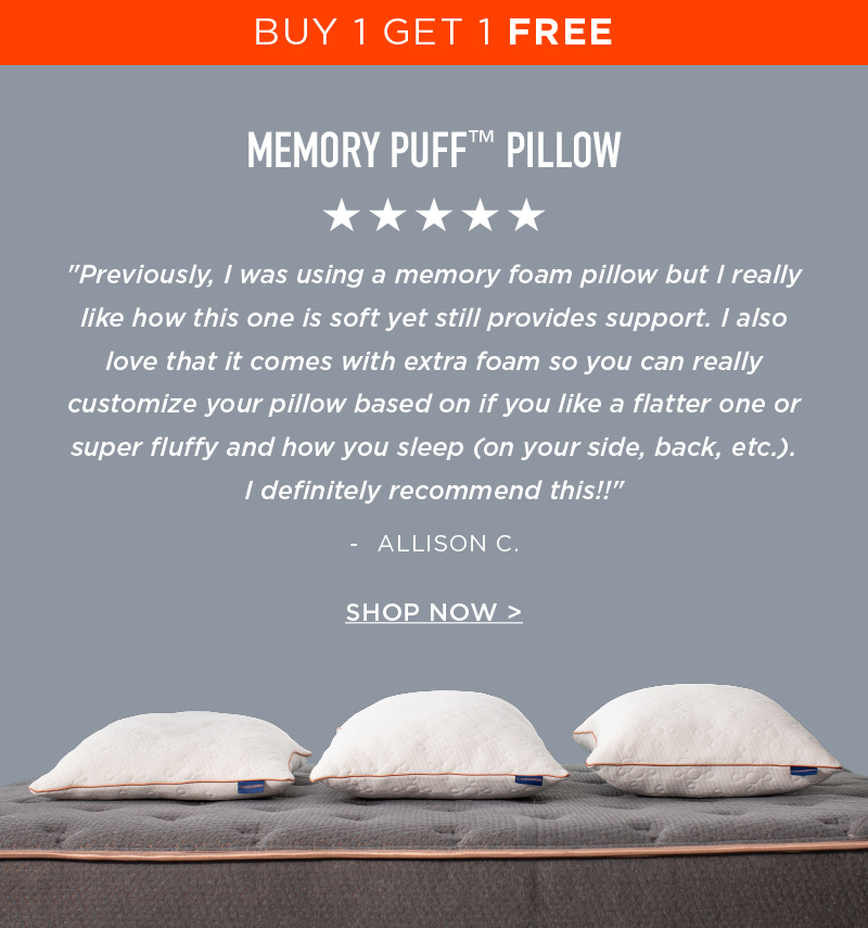 BUY 1 GET 1 FREE MEMORY PUFF PILLOW SHOP NOW