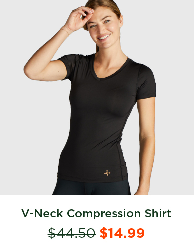 V- NECK COMPRESSION SHIRT