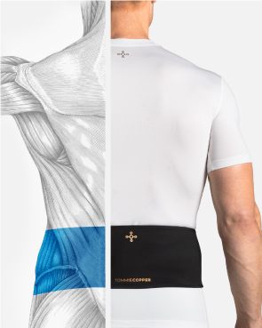 Men's Lower Back and Shoulder Therapy Wrap with Hot & Cold Gel Pack