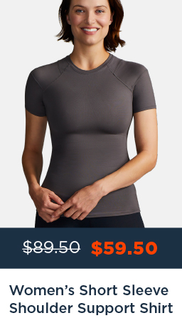 WOMEN'S SHORT SLEEVE SHOULDER SUPPORT SHIRT