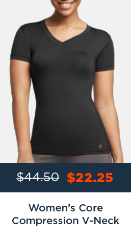 WOMEN'S CORE COMPRESSION V-NECK