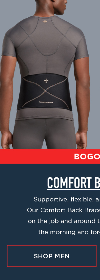 BOGO FREE COMFORT BACK BRACE SHOP MEN