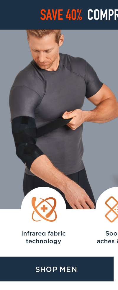 SAVE 40% COMPRESSION SLEEVES SHOP MEN