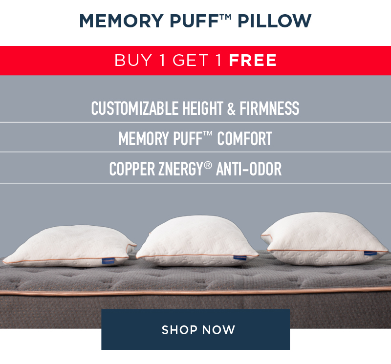 MEMORY PUFF PILLOW BUY 1 GET 1 FREE SHOP NOW