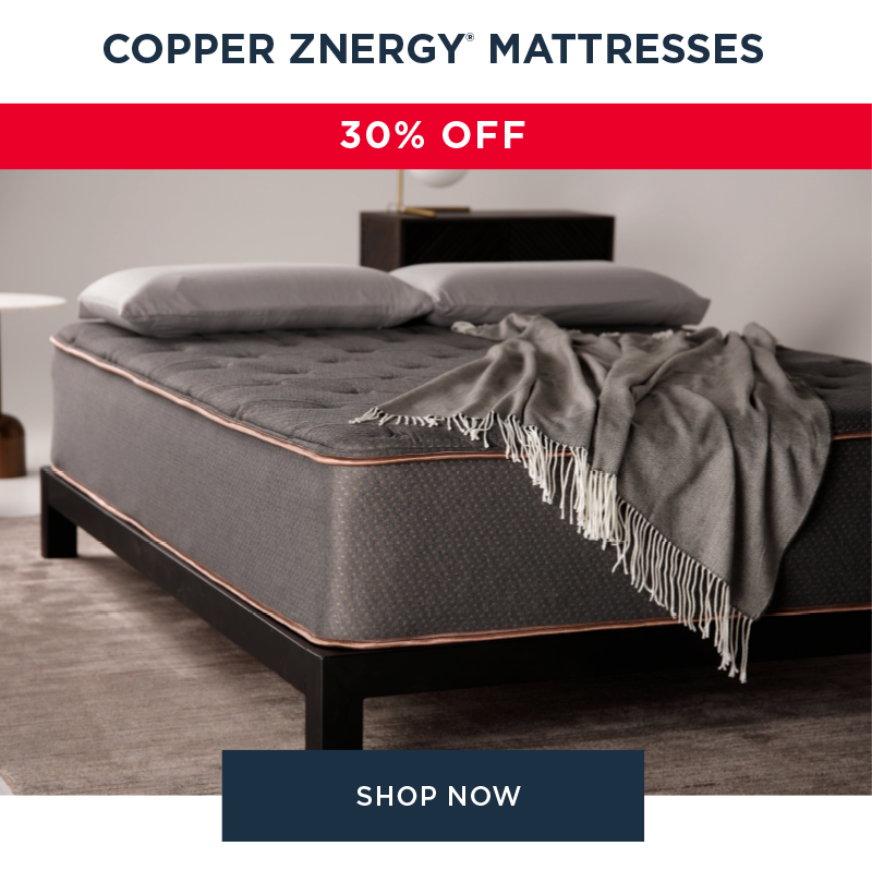 COPPER ZYNERGY MATTRESSES 30% OFF SHOP NOW