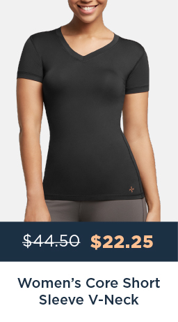 WOMEN'S CORE SHORT SLEEVE V-NECK
