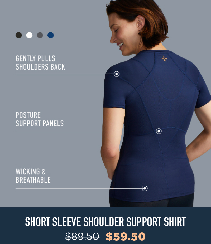 WOMEN'S SHORT SLEEVE SHOULDER SUPPORT SHIRT