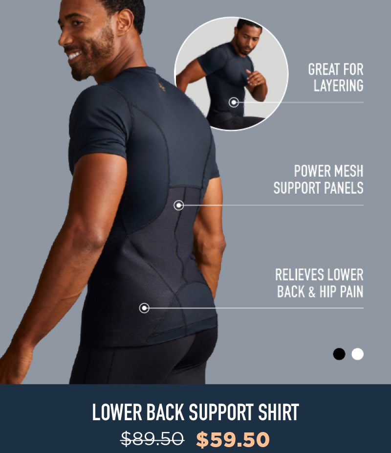 MEN'S LOWER BACK SUPPORT SHIRT