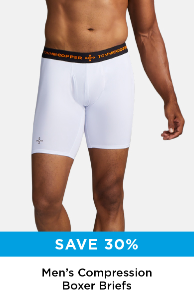 SAVE 30% MEN'S COMPRESSION BOXER BRIEFS