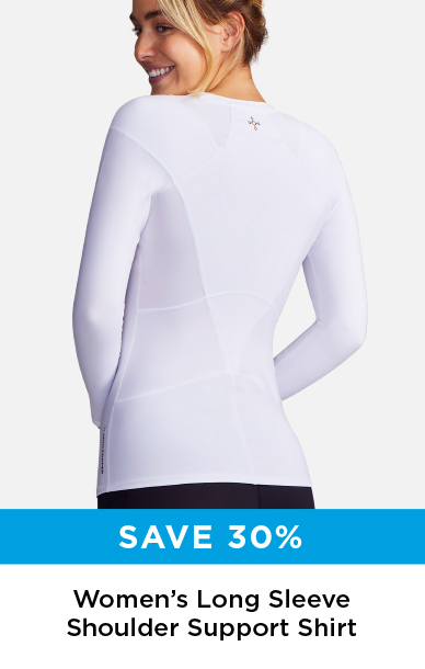 SAVE 30% WOMEN'S LONG SLEEVE SHOULDER SUPPORT SHIRT