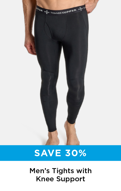 SAVE 30% MEN'S TIGHTS WITH KNEE SUPPORT