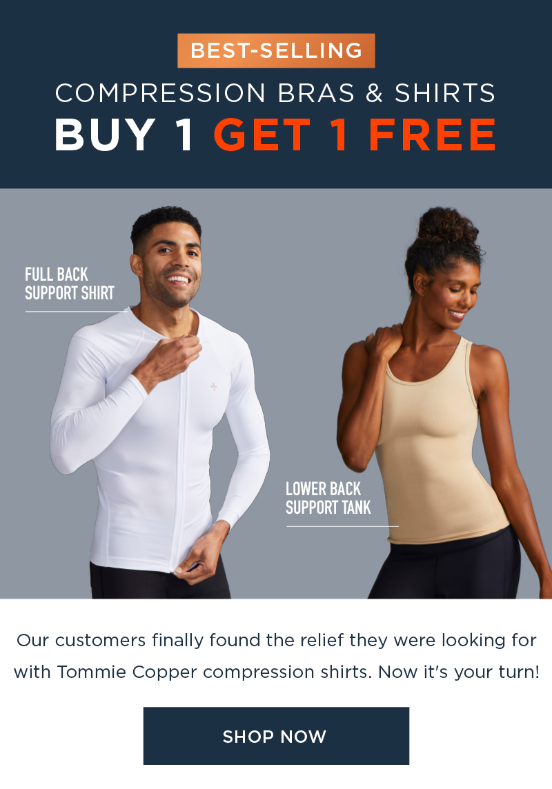 BEST SELLING COMPRESSION BRAS & SHIRTS BUY 1 GET 1 FREE SHOP NOW