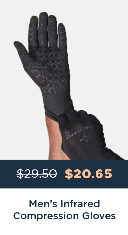 MEN'S INFRARED COMPRESSION GLOVES