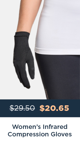 WOMEN'S INFRARED COMPRESSION GLOVES