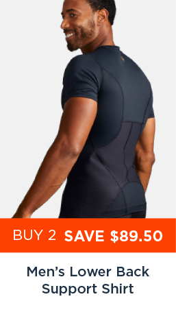 MEN'S LOWER BACK SUPPORT SHIRT