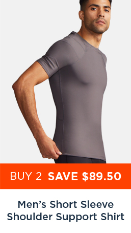 MEN'S SHORT SLEEEVE SHOULDER SUPPORT SHIRT