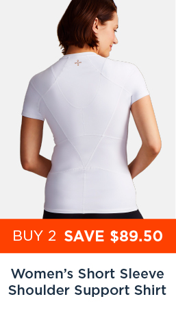 WOMEN'S SHORT SLEEEVE SHOULDER SUPPORT SHIRT