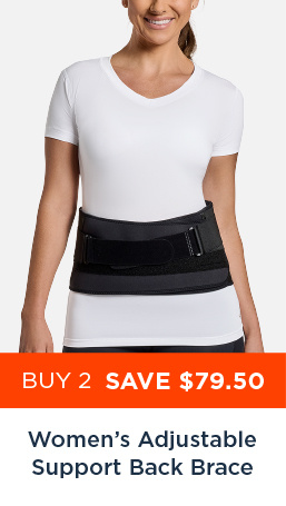 WOMEN'S ADJUSTABLE SUPPORT BACK BRACE