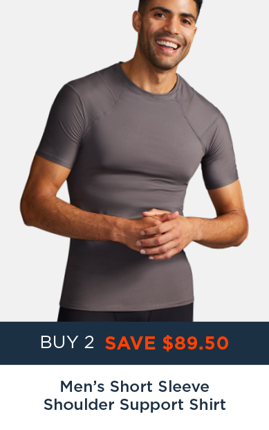 MEN'S SHORT SLEEVE SHOULDER SUPPORT SHIRT