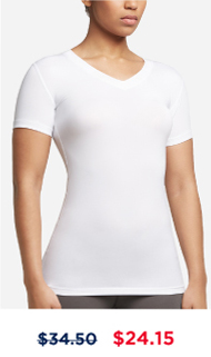 Women's Core Compression Short Sleeve V-Neck Shirt