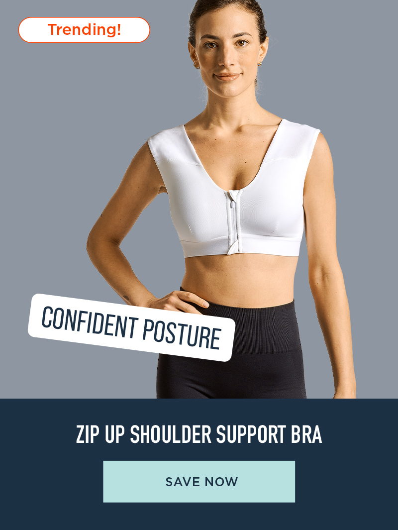 ZIP UP SHOULDER SUPPORT BRA SAVE NOW