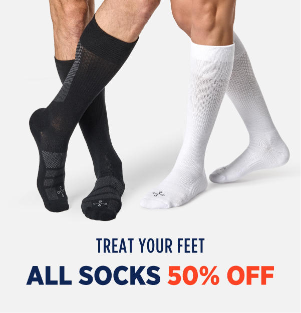 Treat Your Feet All Socks 50% Off