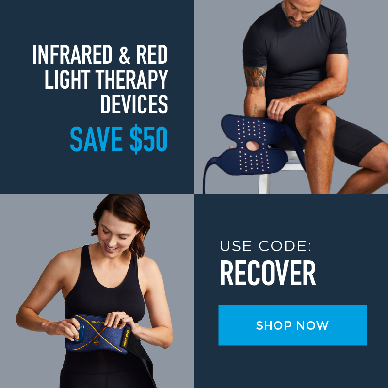 INFRARED &RED LIGHT THERAPY DEVICES SAVE $50 USE CODE: RECOVER SHOP NOW