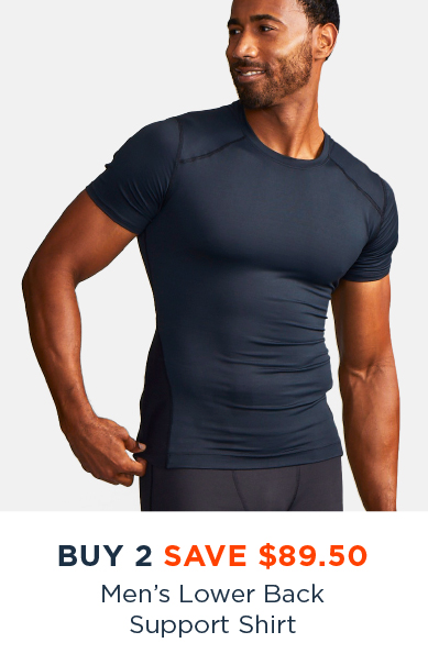 BOGO FREE MEN'S LOWER BACK SUPPORT SHIRT