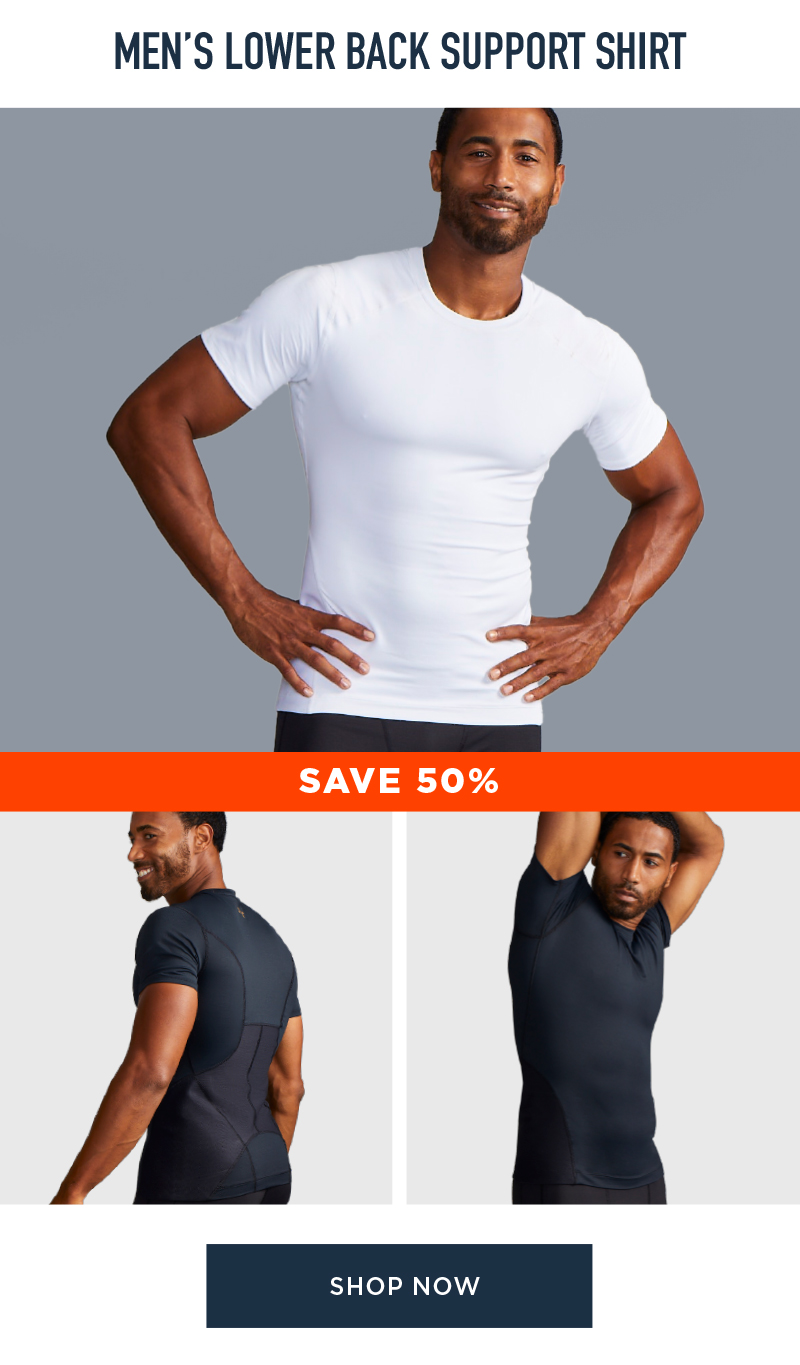 MEN'S LOWER BACK SUPPORT SHIRT