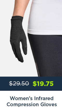 WOMEN'S INFRARED COMPRESSION GLOVES