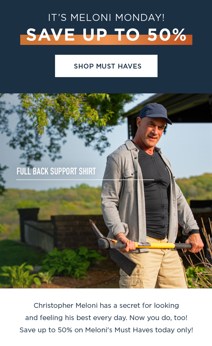 IT'S MELONI MONDAY! SAVE UP TO 50% SHOP MUST HAVES