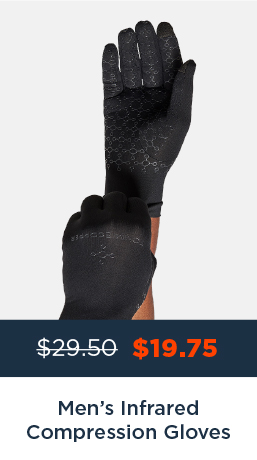 MEN'S INFRARED COMPRESSION GLOVES