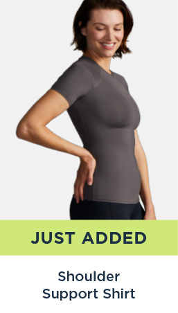 WOMEN'S SHORT SLEEVE SHOULDER SUPPORT SHIRT