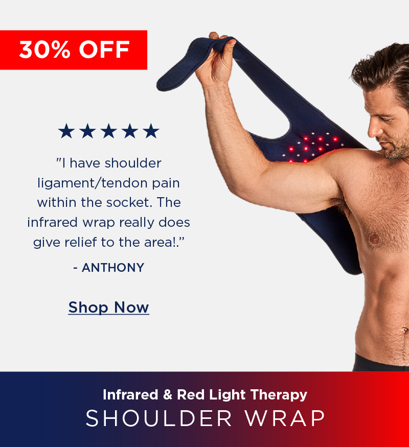 Pro-Grade Infrared & Red Light Therapy Shoulder Wrap