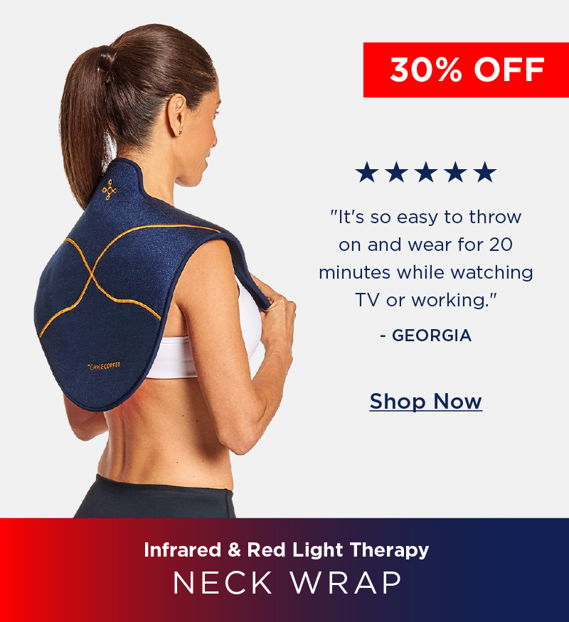 Pro-Grade Infrared & Red Light Therapy Neck Wrap