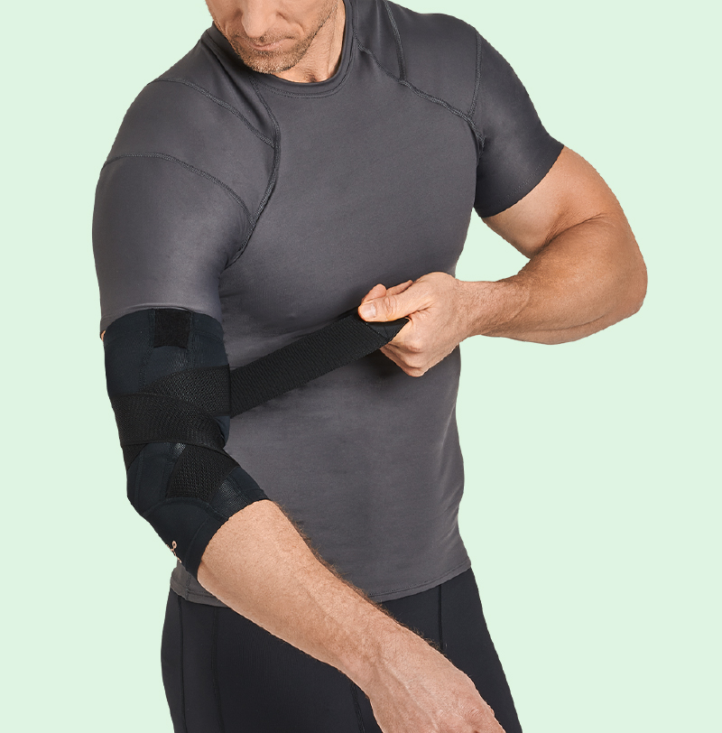 Men's Pro-Grade Adjustable Support Compression Elbow Sleeve