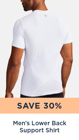 SAVE 30% MEN'S LOWER BACK SUPPORT SHIRT