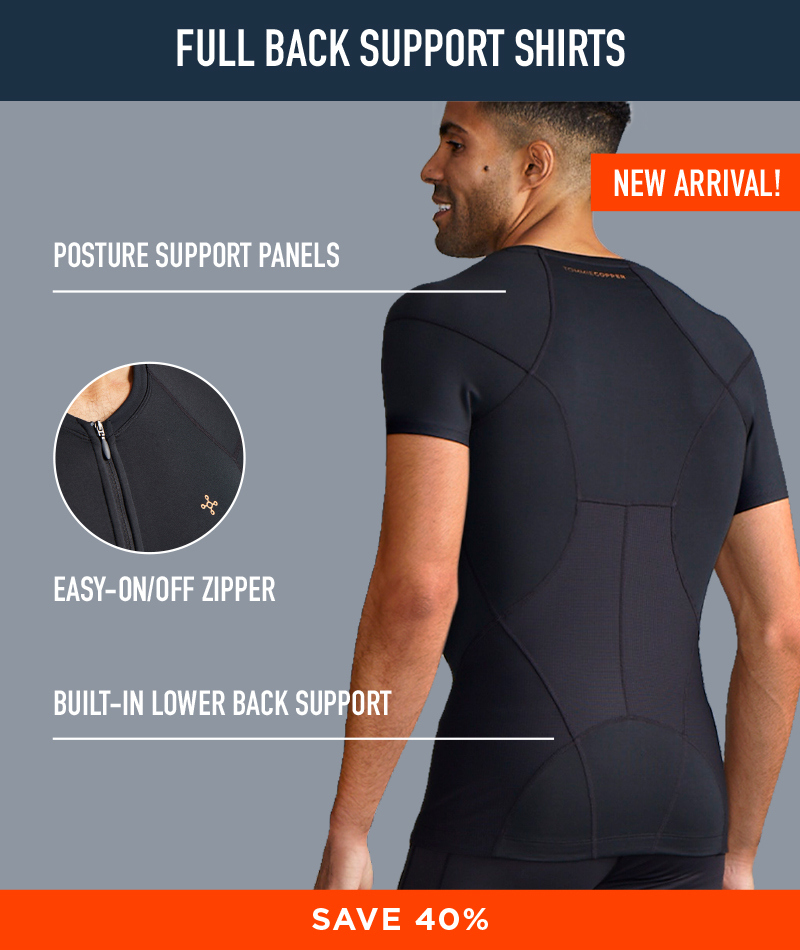 FULL BACK SUPPORT SHIRTS SAVE 40%