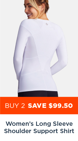 WOMEN'S LONG SLEEVE SHOULDER SUPPORT SHIRT