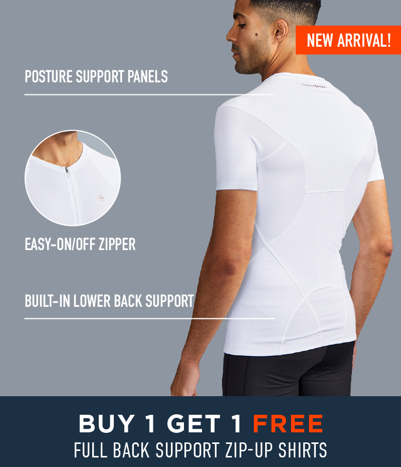 BUY 1 GET 1 FREE FULL BACK SUPPORT ZIP UP SHIRTS