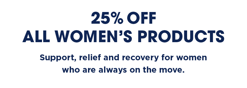 25% Off All Women's Products